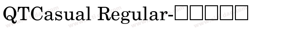 QTCasual Regular字体转换